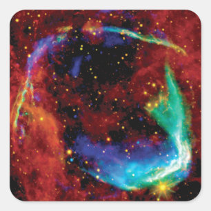 RCW 86 Supernovarest - NASA Hubble-ruimtefoto Vierkante Sticker