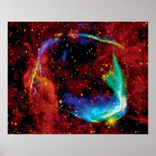 RCW 86 Supernovarest - NASA Hubble-ruimtestfoto Poster (Voorkant)