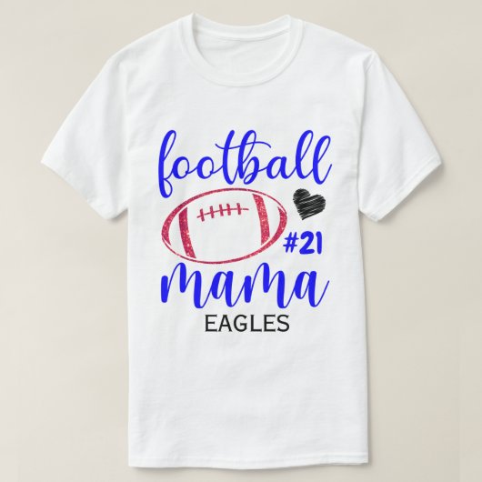 RD aangepast Football mam Shirt, middelbare school T-shirt (Design voorkant)