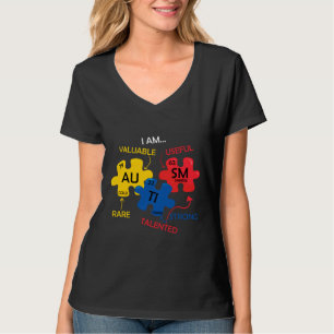 Rd Autism Awareness Periodic Table Elements Autism T-shirt