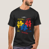 Rd Autism Awareness Periodic Table Elements Autism T-shirt (Voorkant)