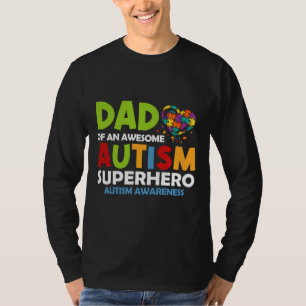 Rd Autisme Pap van een Geweldige superheld Autisme T-shirt
