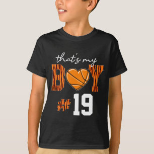 Rd basketbal dat is mijn jongen t shirt