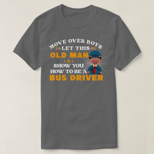 RD-bus chauffeur oude bedieningsplentegelaar unifo T-shirt (Design voorkant)