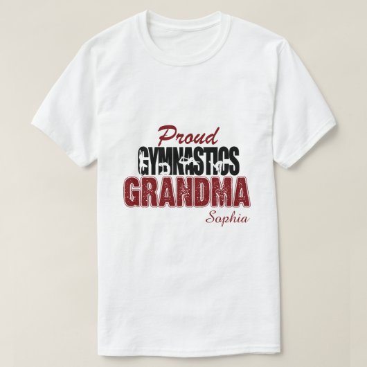 RD Custom Gymnastics Grandma Shirt, Rhinestone T-shirt (Design voorkant)