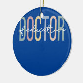 rd d Boho Doctor in het onderwijs Keramisch Ornament (Links)