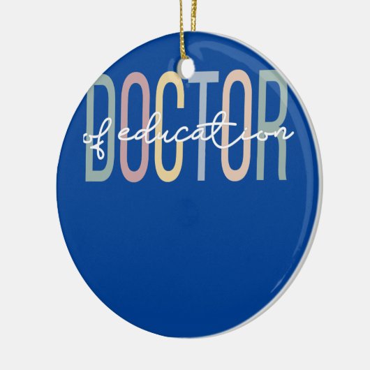 rd d Boho Doctor in het onderwijs Keramisch Ornament (Links)