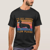 RD Dachshund ik heb vrienden in de kleine kringen  T-shirt (Voorkant)