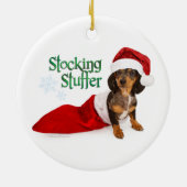 RD Dachshund Stocking Stuffer Ornament (Achterkant)