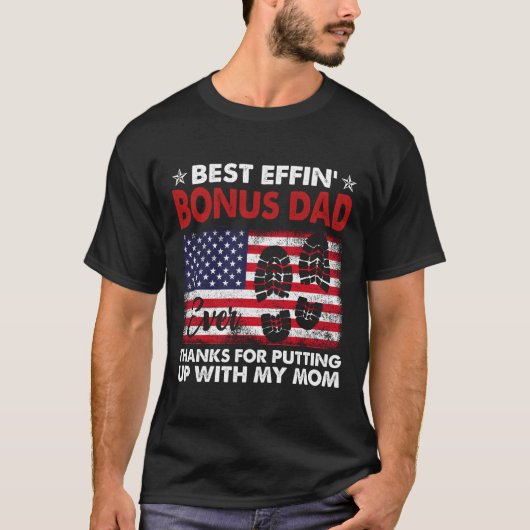 RD De beste 'effin' bonus voor vader ooit T-shirt (Voorkant)