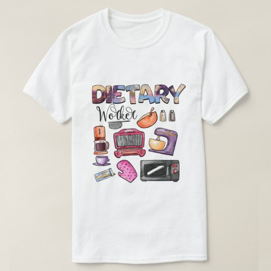RD Dieetwerker Sublimation PNG Design, dieetvoedin T-shirt (Design voorkant)