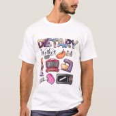 RD Dieetwerker Sublimation PNG Design, dieetvoedin T-shirt (Voorkant)