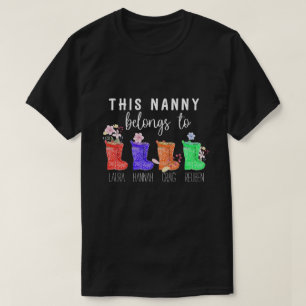 RD gepersonaliseerde nanny behoort tot oma-cadeaus T-shirt