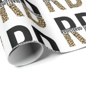 RD Geregistreerd Dietitian Cheetah Print RD Gift Cadeaupapier (Rol Hoek)
