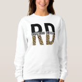 RD Geregistreerd Dietitian Cheetah Print RD Gift Trui (Voorkant)