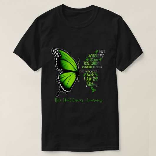 RD Ik ben Storm Bile Duct Cancer Awareness T-shirt (Design voorkant)