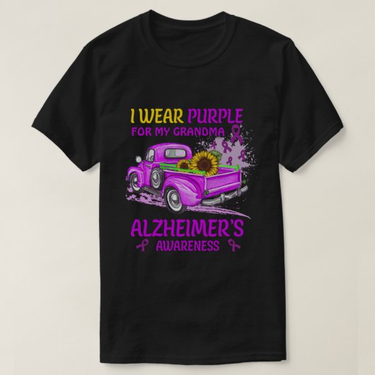 RD ik Draag Paars voor mijn oma, Alzheimer AWare T-shirt (Design voorkant)