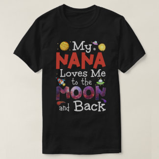 RD Kinder Nana houdt van me aan de maan en achters T-shirt