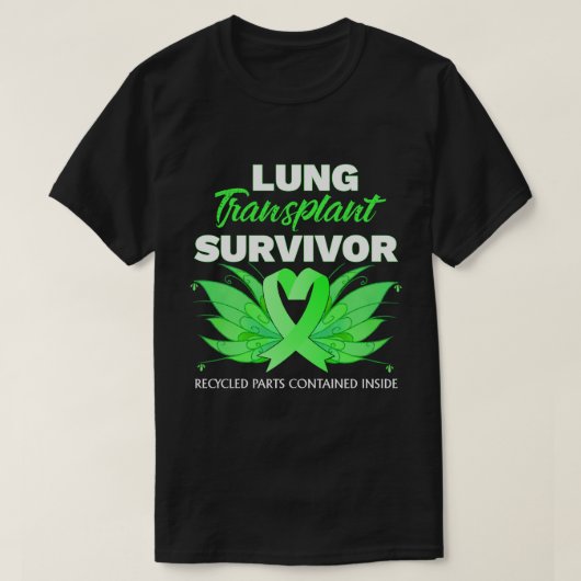 RD Lung Transplant Warrior Survivor Disease Patien T-shirt (Design voorkant)