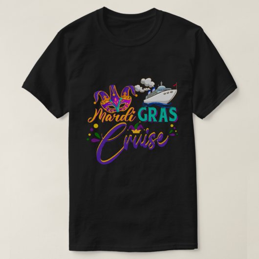 RD Mardi Gras Cruise Cruising Mask Cruise Ship T-shirt (Design voorkant)