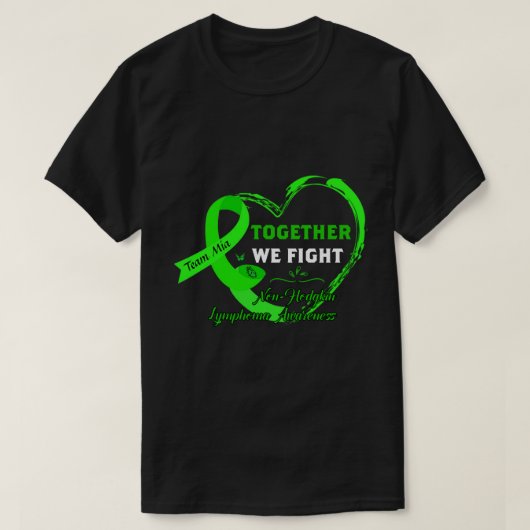 RD Non-Hodgkin Lymphoma Shirt, samen we vechten T-shirt (Design voorkant)