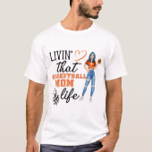 RD Persoonlijk Basketball Mam Life T-shirt (Voorkant)
