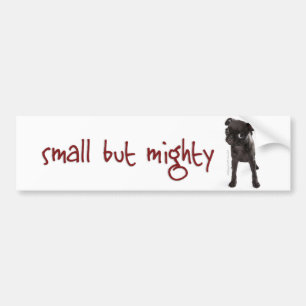 RD Pug Mighty Bumpersticker