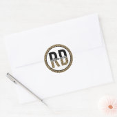 RD Registered Dietitian Cheetah Print RD Gifts Ronde Sticker (Envelop)