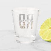 RD Registered Dietitian Cheetah Print RD Gifts Shot Glas (Achterkant)