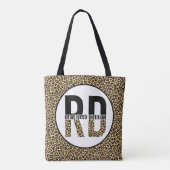 RD Registered Dietitian Cheetah Print RD Gifts Tote Bag (Achterkant)
