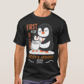 RD Speciaal pinguïn vader en dochter T-shirt (Voorkant)