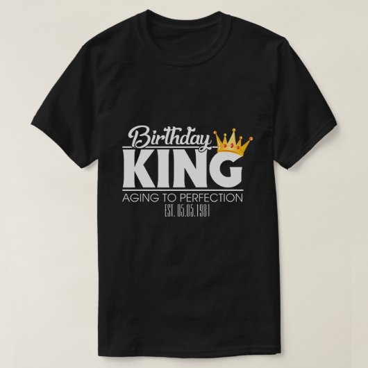 RD Specialized Birthday King, Matching Squad T-shirt (Design voorkant)