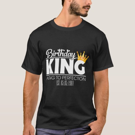 RD Specialized Birthday King, Matching Squad T-shirt (Voorkant)