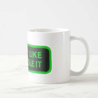 Rde het alsof je het tegenhoudt - groen koffiemok