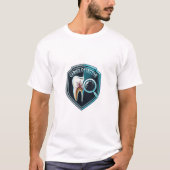 RDH Caries Detective Badge Design | Minimalist Den T-shirt (Voorkant)