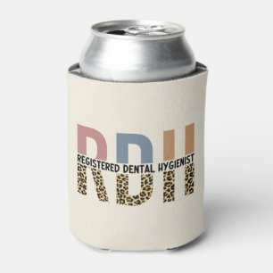 RDH Geregistreerd mondhygiënist Luipaard Typografi Blikjeskoeler