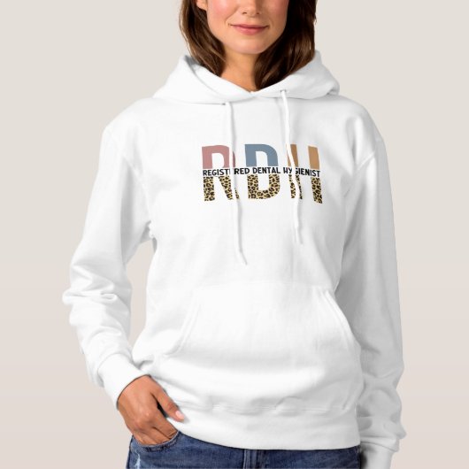 RDH geregistreerde tandheelkundige apotheker Hoodie (Voorkant)