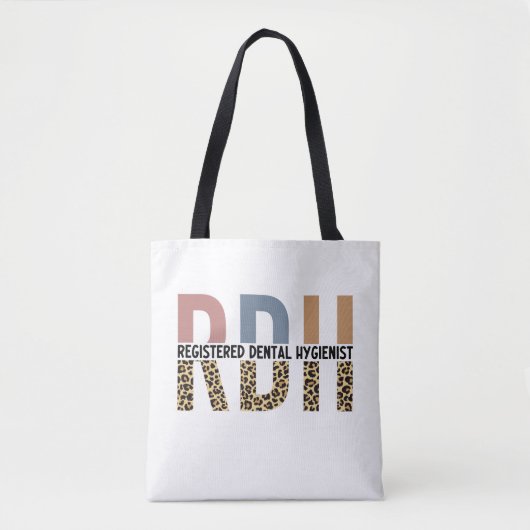 RDH geregistreerde tandheelkundige hygiënist Loopa Tote Bag (Voorkant)