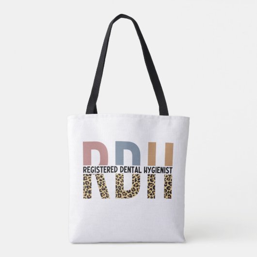RDH geregistreerde tandheelkundige hygiënist Loopa Tote Bag (Achterkant)