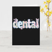 Rdh Registered Dental Hygienist  Kaart (Gele Bloem)