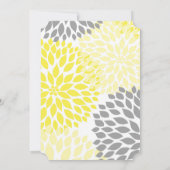 RDH RN BSN afstuderen ceremonie nodigt geel grijs Kaart (Achterkant)