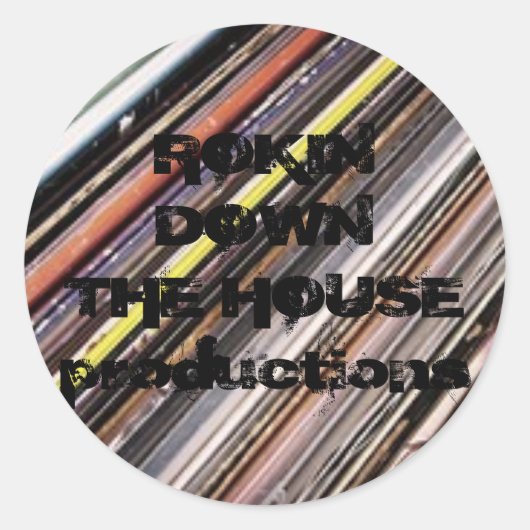 RDHprod. Stacked Records-Sticker Ronde Sticker (Voorkant)