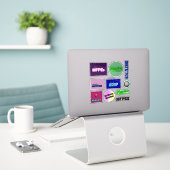 RDN Stickers - Verscheidenheid Pagina 4 + SOAP  (Laptop op bureau)