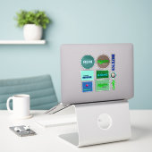 RDN Stickers - Verscheidenheid Pagina 7 + ADIME (Laptop op bureau)