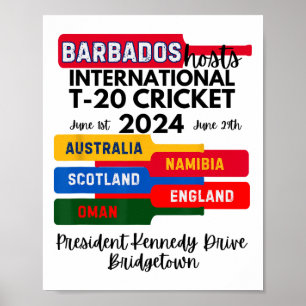 Rdos T-20 Internationaal cricket Poster