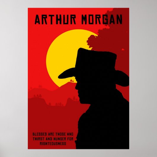Rdr2 Arthur Morgan Poster (Voorkant)