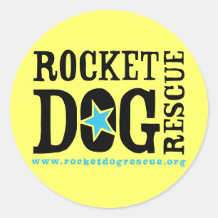 RDR Logo (blauw/blauw) Ronde Sticker