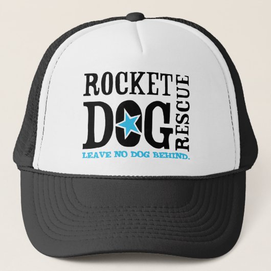 RDR-Logo (blk/blauw) Trucker Pet (Voorkant)