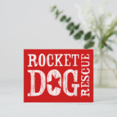 RDR Logo (wht/blank star) Briefkaart (Staand voorkant)