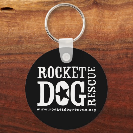 RDR Logo (wht/blank star) Sleutelhanger (Voorkant)